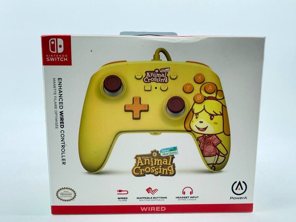 PowerA Animal Crossing Isabelle Enhanced Wired Controller Nintendo Switch New